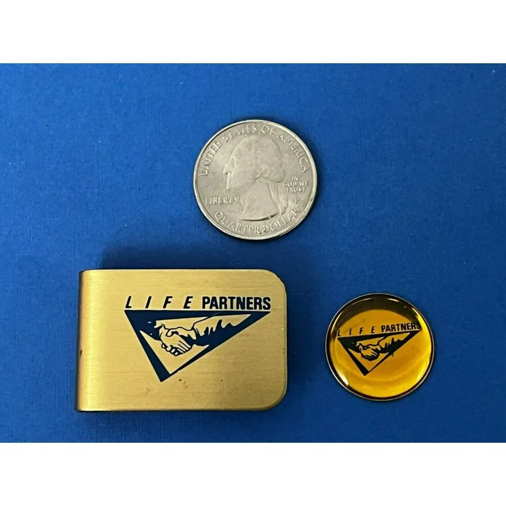 Life Partners Club Member golf ball marker & money clip PGA collectible